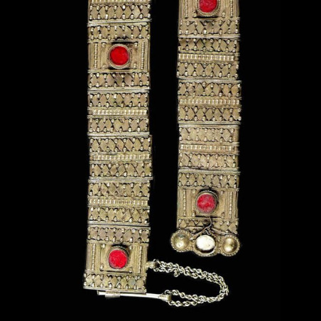 Ceinture en metal argente - Amhara - Ethiopie
