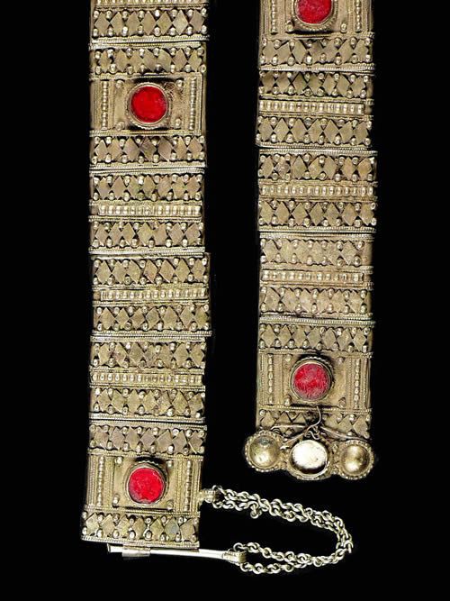 Ceinture en metal argente - Amhara - Ethiopie