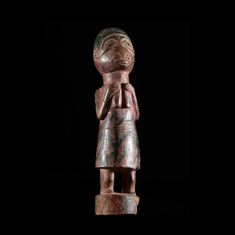 Statuette polychrome de reine - Yoruba / Nago - Benin