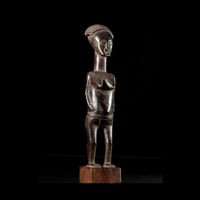 Statuette de reine - Baoule / Khode - Côte d'Ivoire