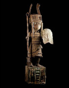 Oba en tenue de guerre - Bini Edo - Benin - Bronzes du Benin