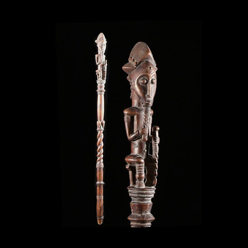 Canne de dignitaire - Baoule - Côte d'Ivoire - Objets de regalia