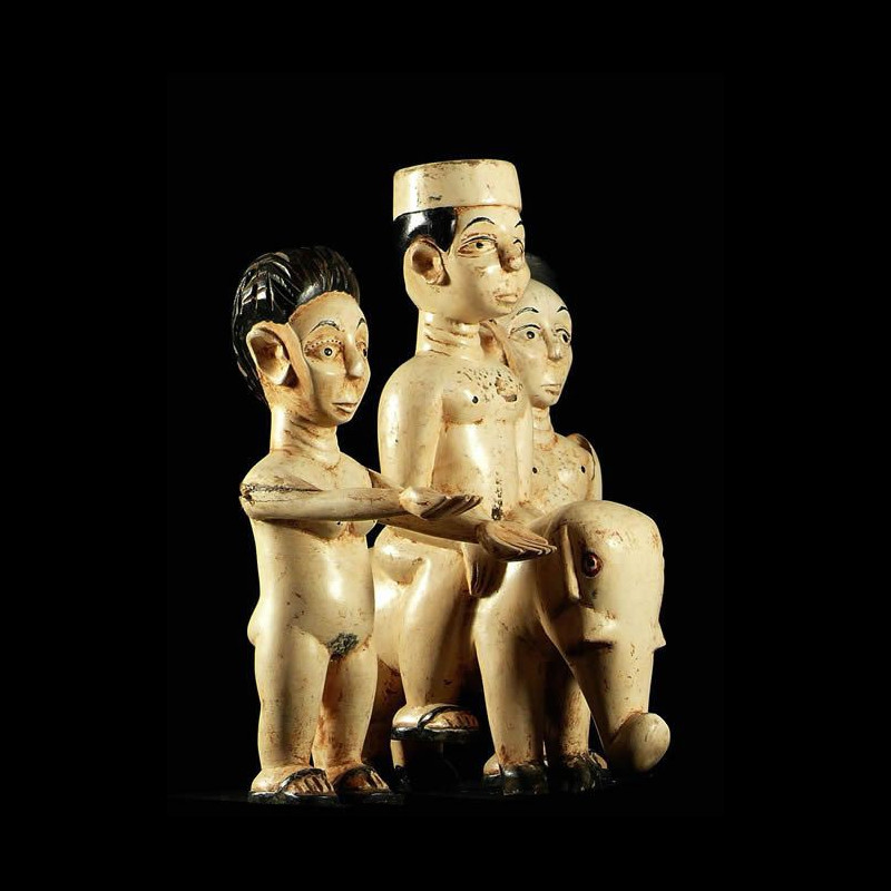 Trio de figurines autel vaudou - Ewe - Togo - Culte Vaudou