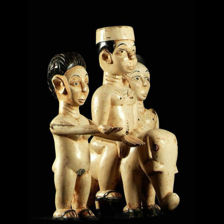 Trio de figurines autel vaudou - Ewe - Togo - Culte Vaudou