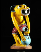 Sculpture Shetani jaune - George Lilanga - Makonde