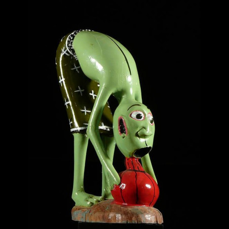 Sculpture Shetani Vert - George Lilanga - Makonde