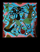 Peinture 60 x 60 - George Lilanga - Makonde