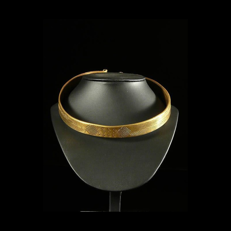 Torque en laiton - Dinka ou Oromo - Soudan / Kenya - Bijoux