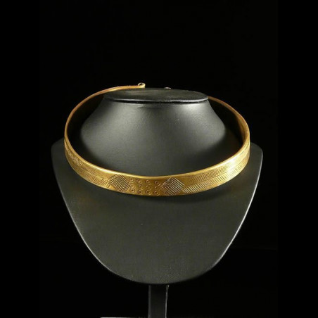 Torque en laiton - Dinka ou Oromo - Soudan / Kenya - Bijoux