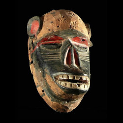 Masque singe polychrome -...