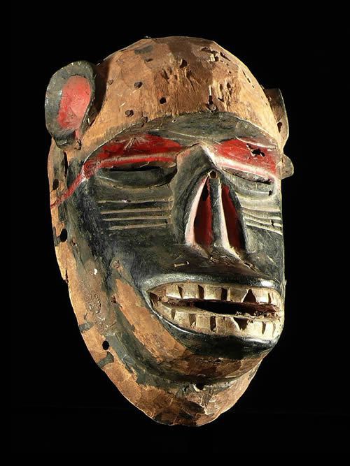 Masque singe polychrome - Idoma - Nigeria