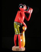 Sculpture Shetani Grande rouge - George Lilanga - Makonde