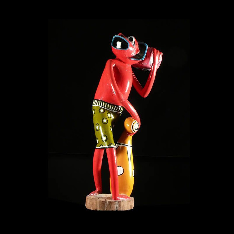 Sculpture Shetani Grande rouge - George Lilanga - Makonde