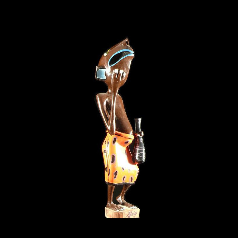 Sculpture Shetani Rat - George Lilanga - Makonde