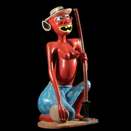 Sculpture Shetani - Agostino Malaba - Makonde