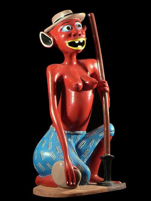 Sculpture Shetani - Agostino Malaba - Makonde