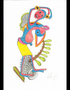 Dessin au Crayon - George Lilanga - Makonde