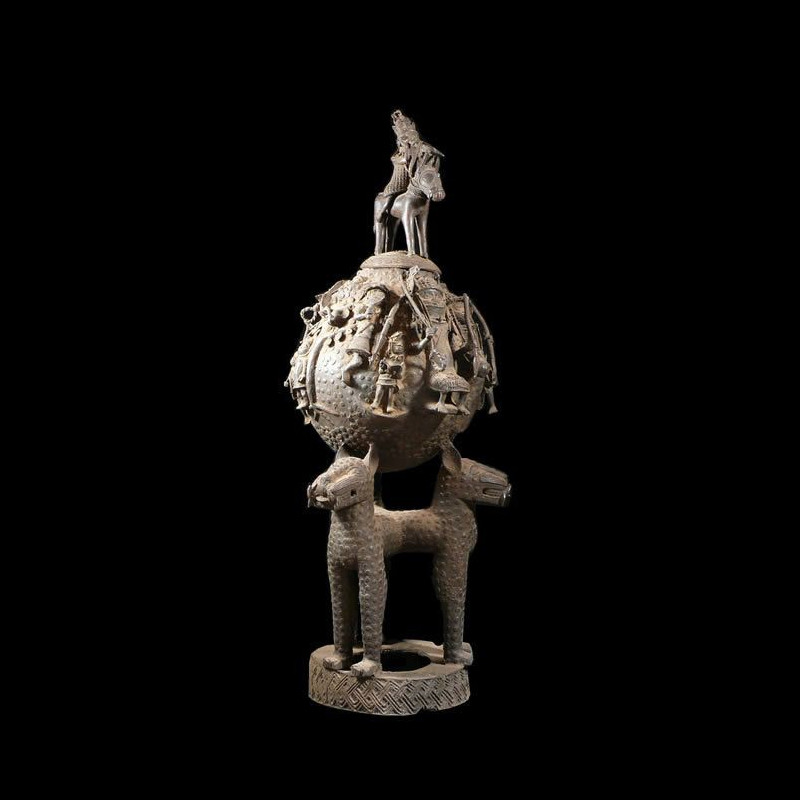 Composition en bronze - Bini Edo - Benin - Bronzes du Benin