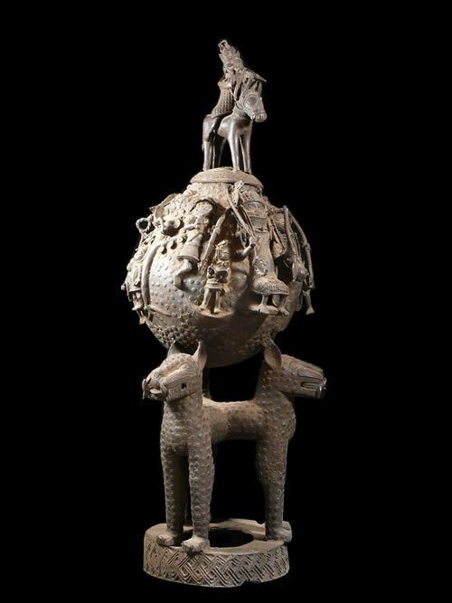 Composition en bronze - Bini Edo - Benin - Bronzes du Benin