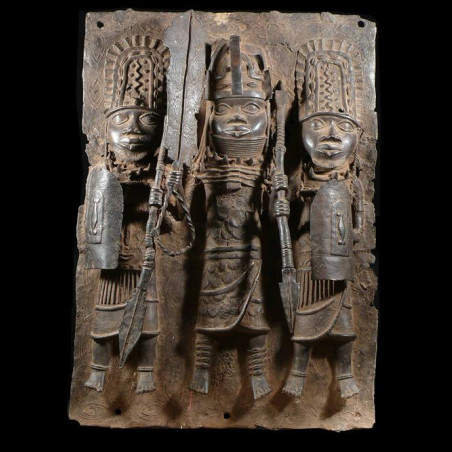 Plaque de palais - Nigeria - BIni Edo - Bronze cire perdue