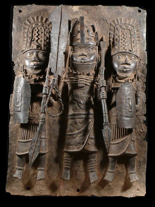 Plaque de palais - Nigeria - BIni Edo - Bronze cire perdue