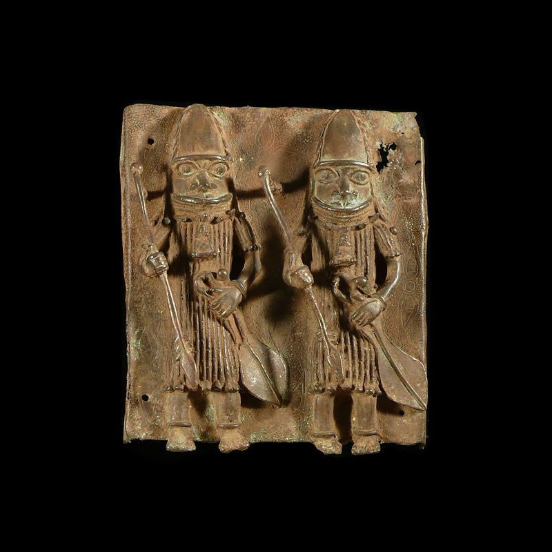 Plaque de palais - Nigeria - BIni Edo - Bronze cire perdue