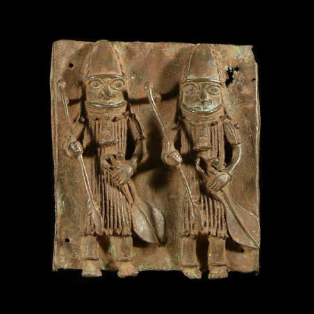 Plaque de palais - Nigeria - BIni Edo - Bronze cire perdue