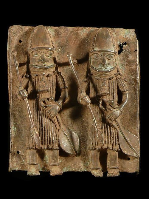 Plaque de palais - Nigeria - BIni Edo - Bronze cire perdue