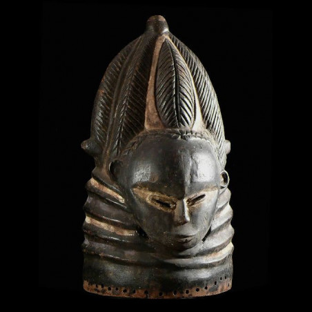 Masque casque Sowei Sande - Mende Gola - Sierra Leone