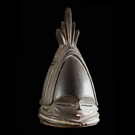 Masque casque Sowei Sande - Mende Vai - Sierra Leone