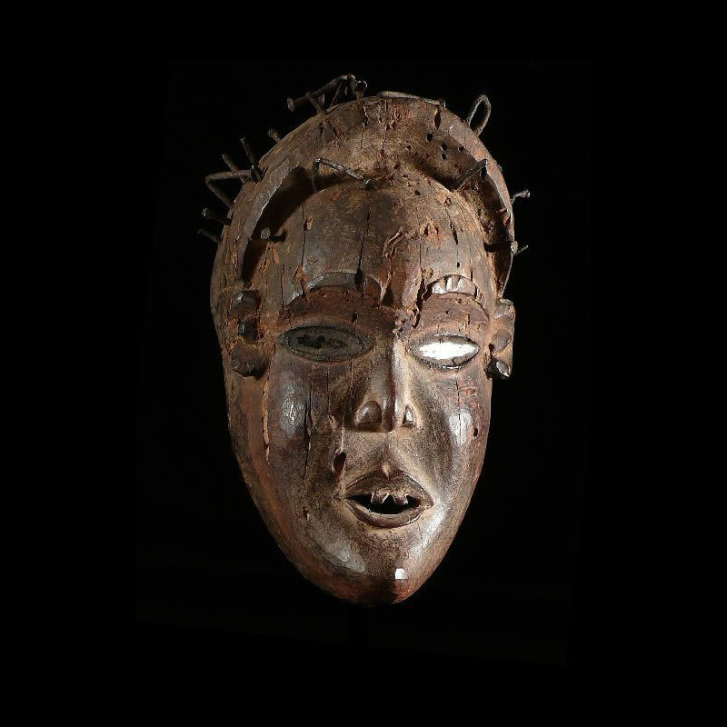 Masque rituel fétiche - Kongo Yombe - Rdc Zaire