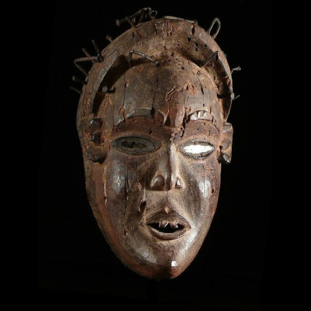 Masque rituel fétiche - Kongo Yombe - Rdc Zaire