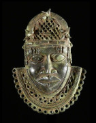 Masque de ceinture en bronze - Bini - Benin Nigeria