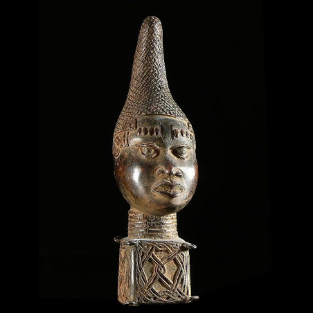 Tete de reine Iyoba - Bini Edo - Benin - Bronzes du Benin
