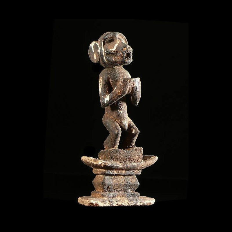 Statuette genie singe Gbekre - Baoule - Côte d'Ivoire