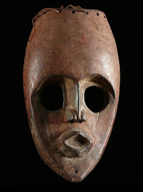 Masque polychrome - Komo - RDC Zaire - Masques africains