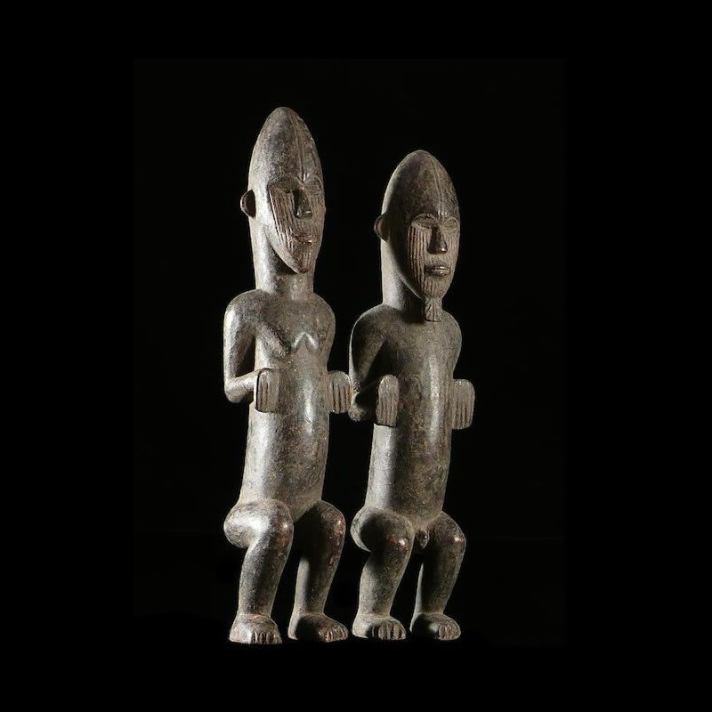Couple de Statuettes pour Autel - Igala - Nigeria
