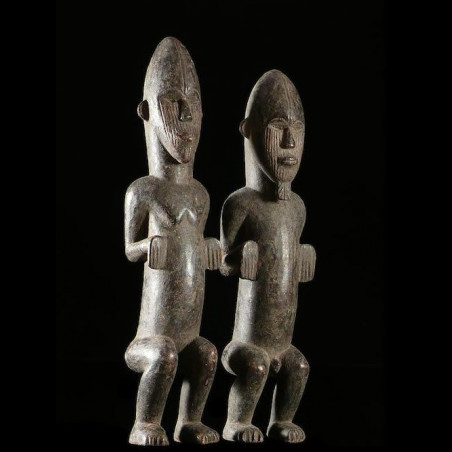 Couple de Statuettes pour Autel - Igala - Nigeria