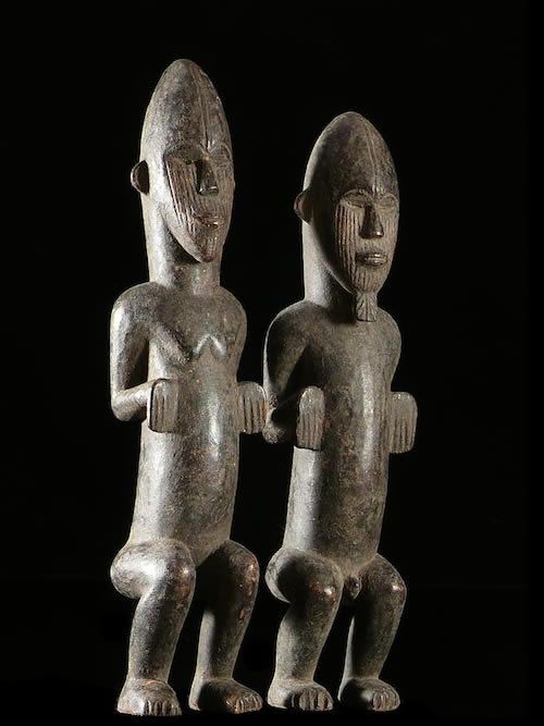 Couple de Statuettes pour Autel - Igala - Nigeria