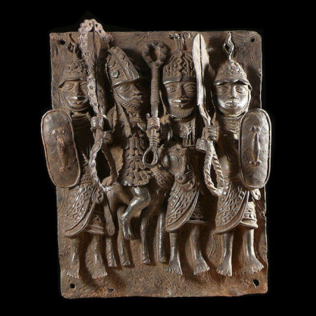 Plaque de palais - Nigeria - BIni Edo - Bronze cire perdue