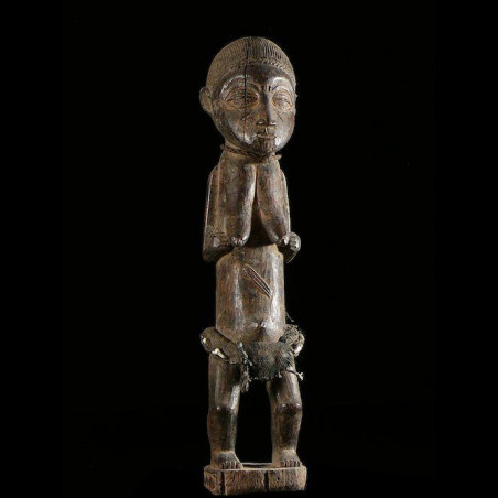 Statuette anthropomorphe singe - Baoule - Côte d'Ivoire
