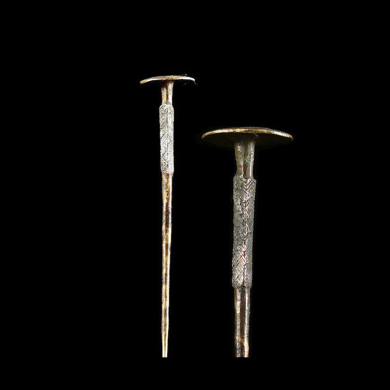 Pique a cheveux en metal - Gurunsi - Burkina faso
