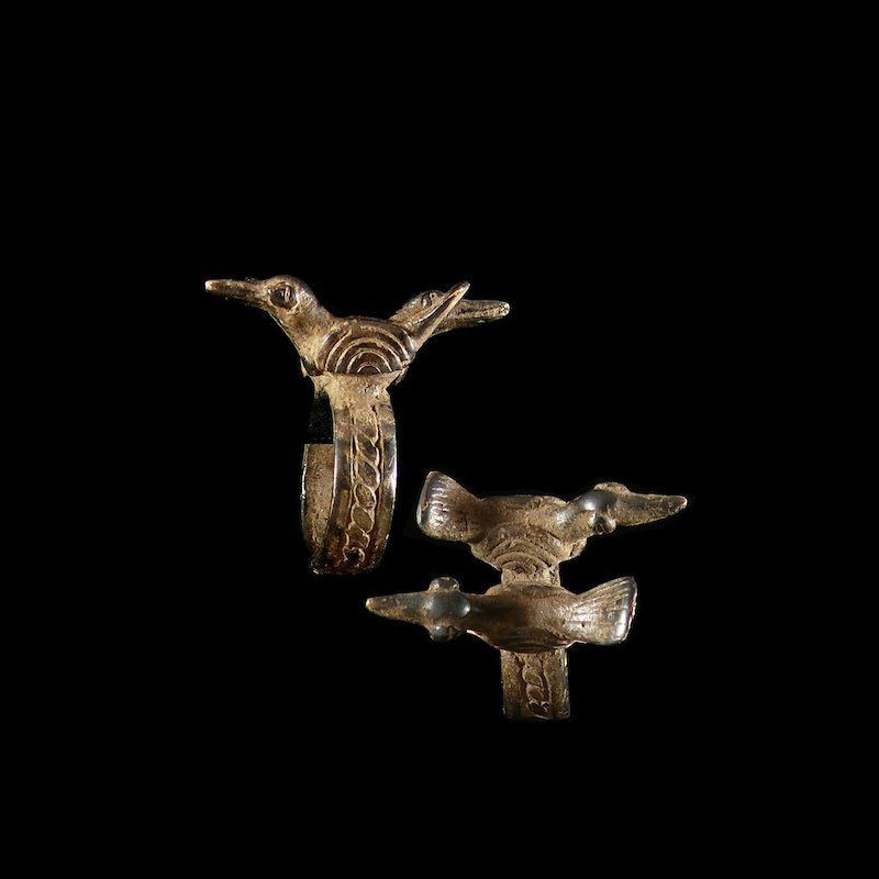Bague amulette oiseaux - Lobi - Burkina Faso