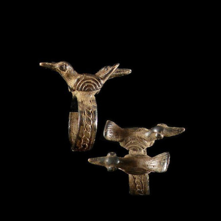 Bague amulette oiseaux - Lobi - Burkina Faso