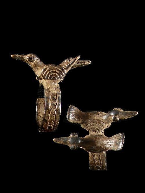 Bague amulette oiseaux - Lobi - Burkina Faso