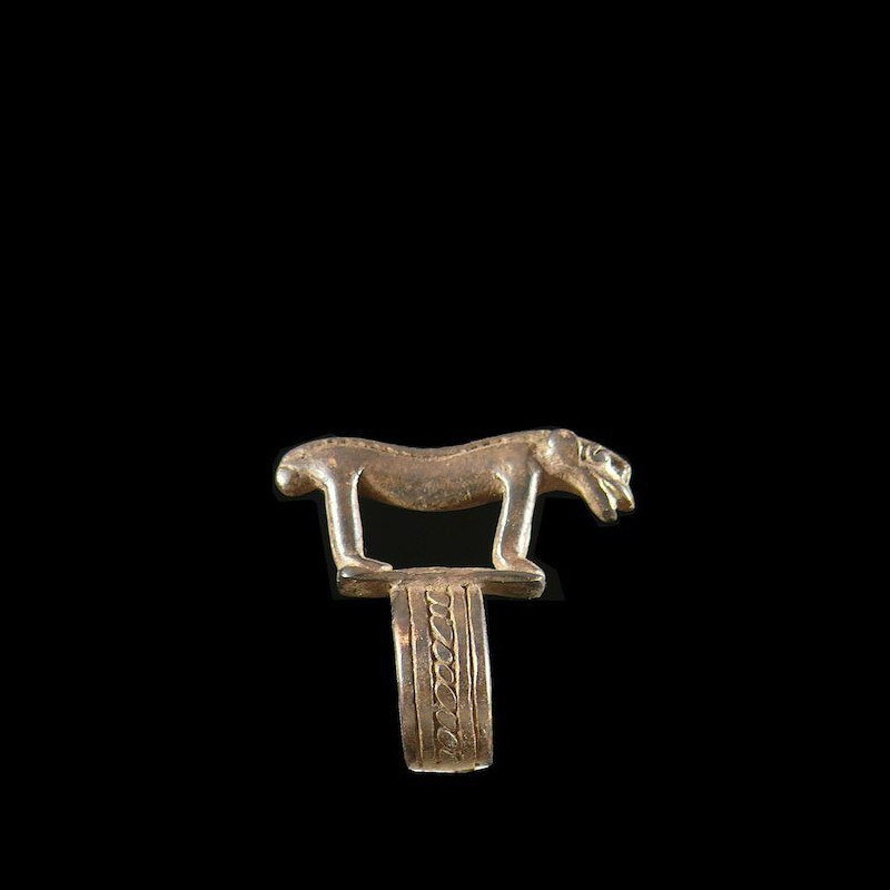 Bague amulette panthere - Gan - Burkina Faso