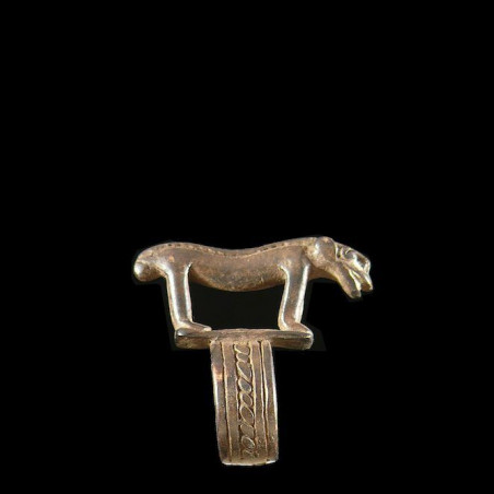 Bague amulette panthere - Gan - Burkina Faso