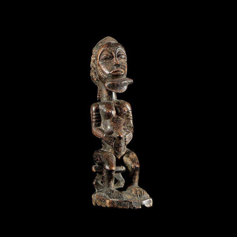Statuette ancienne de dignitaire - Baoule - Côte d'Ivoire
