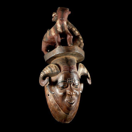 Masque Polychrome Seli - Gouro - Côte d'Ivoire