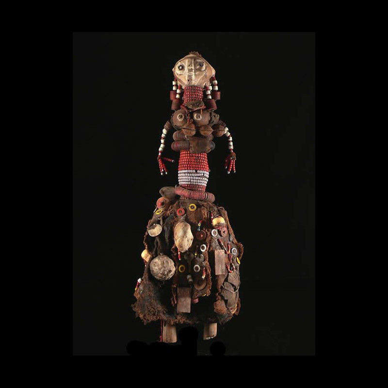 Poupee rituelle perlee - Nyaneka / Humbe / Mwila - Angola